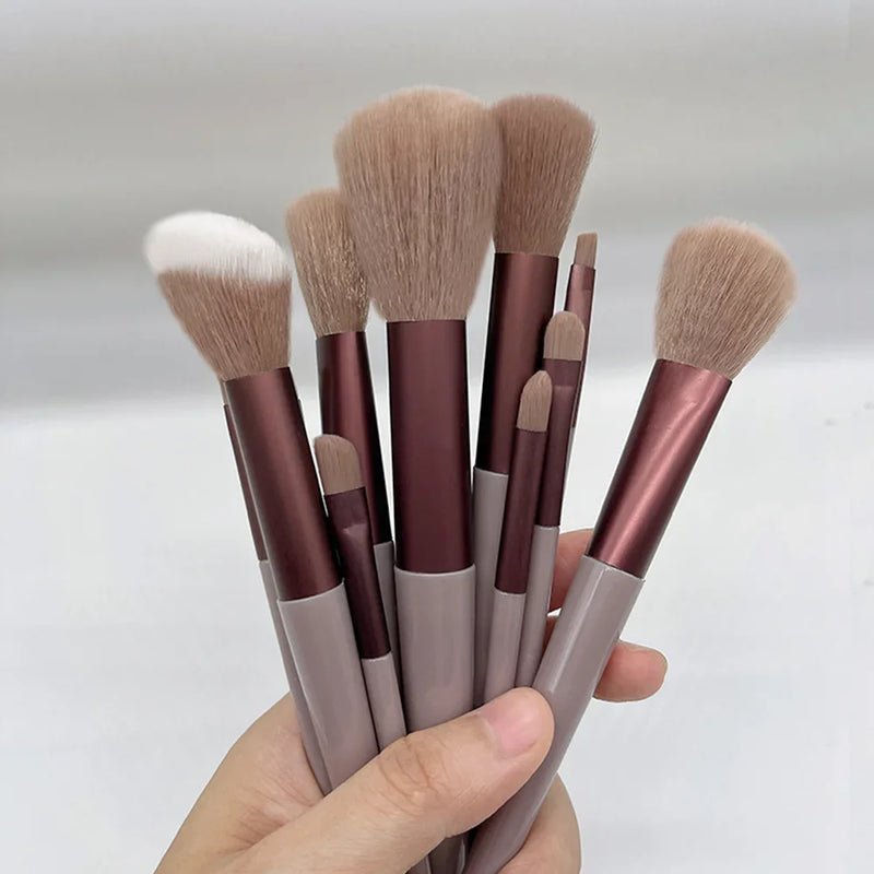 13 PÇS Conjunto de pincéis de maquiagem, Sombra, Base, Blush